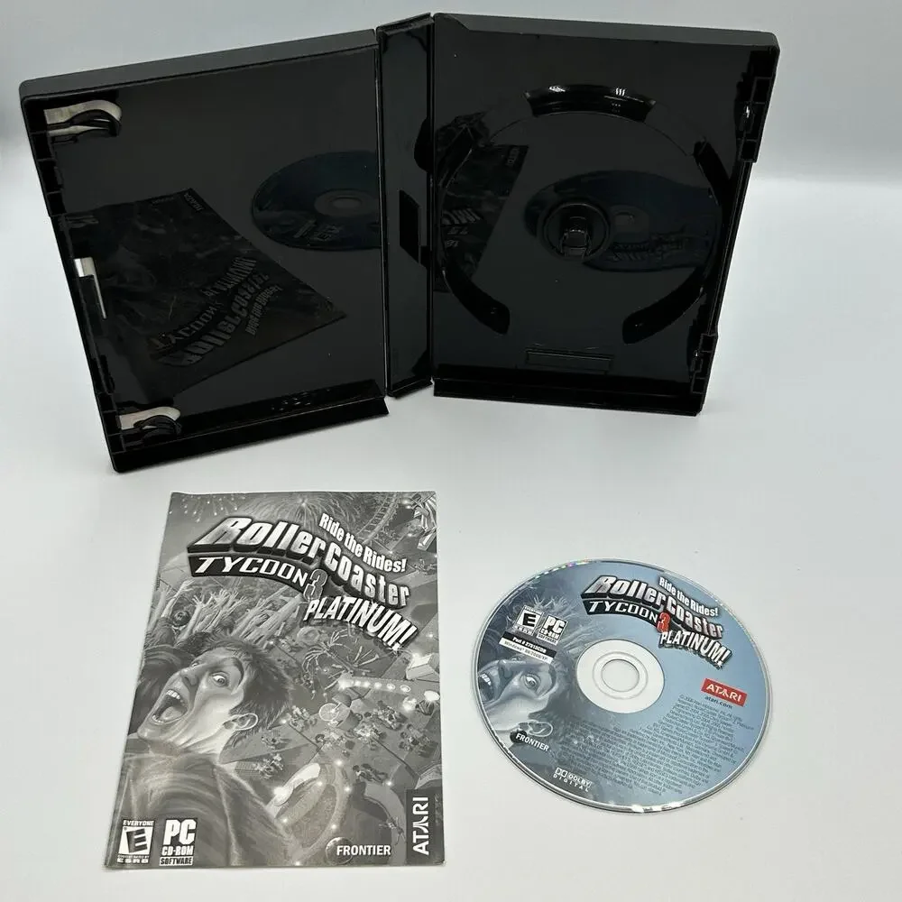 Roller Coaster Tycoon 3: Platinum Edition (PC CD-Rom) Atari 2006 - Tested Game